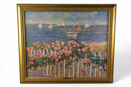 SAM (SAMIR) BARBER OIL PAINTING