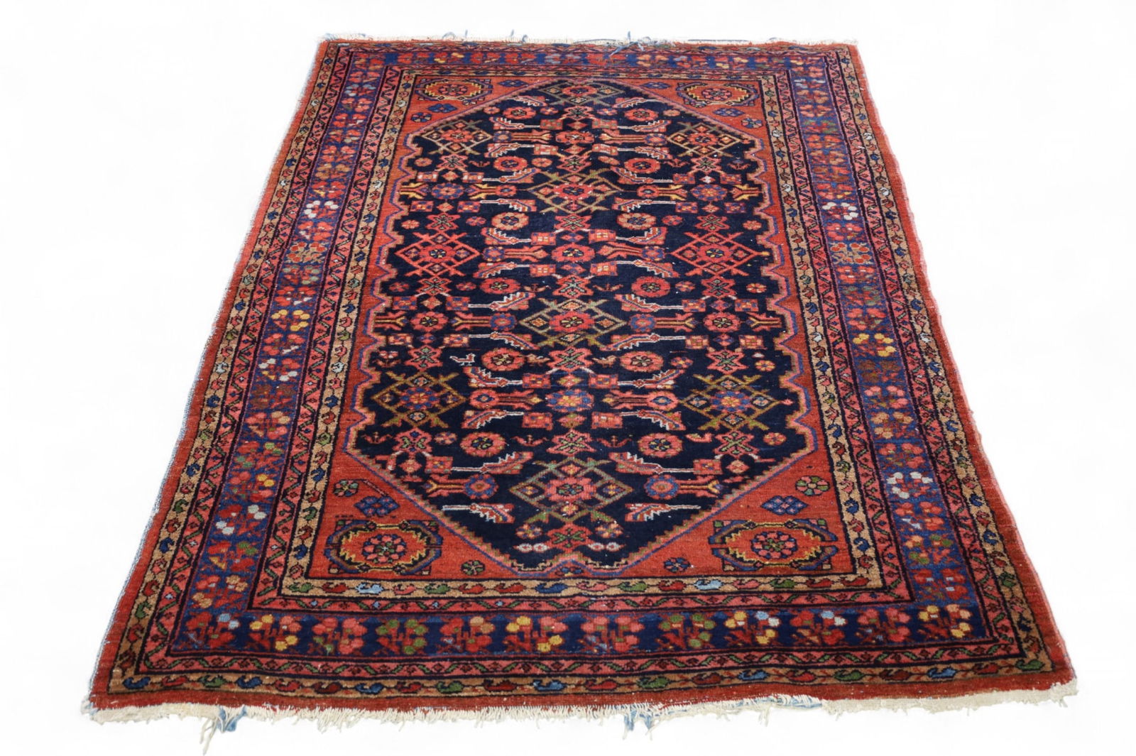 APPROX 6' 4" x 4' 7" HANDMADE WOOL RUG (1 of 4)