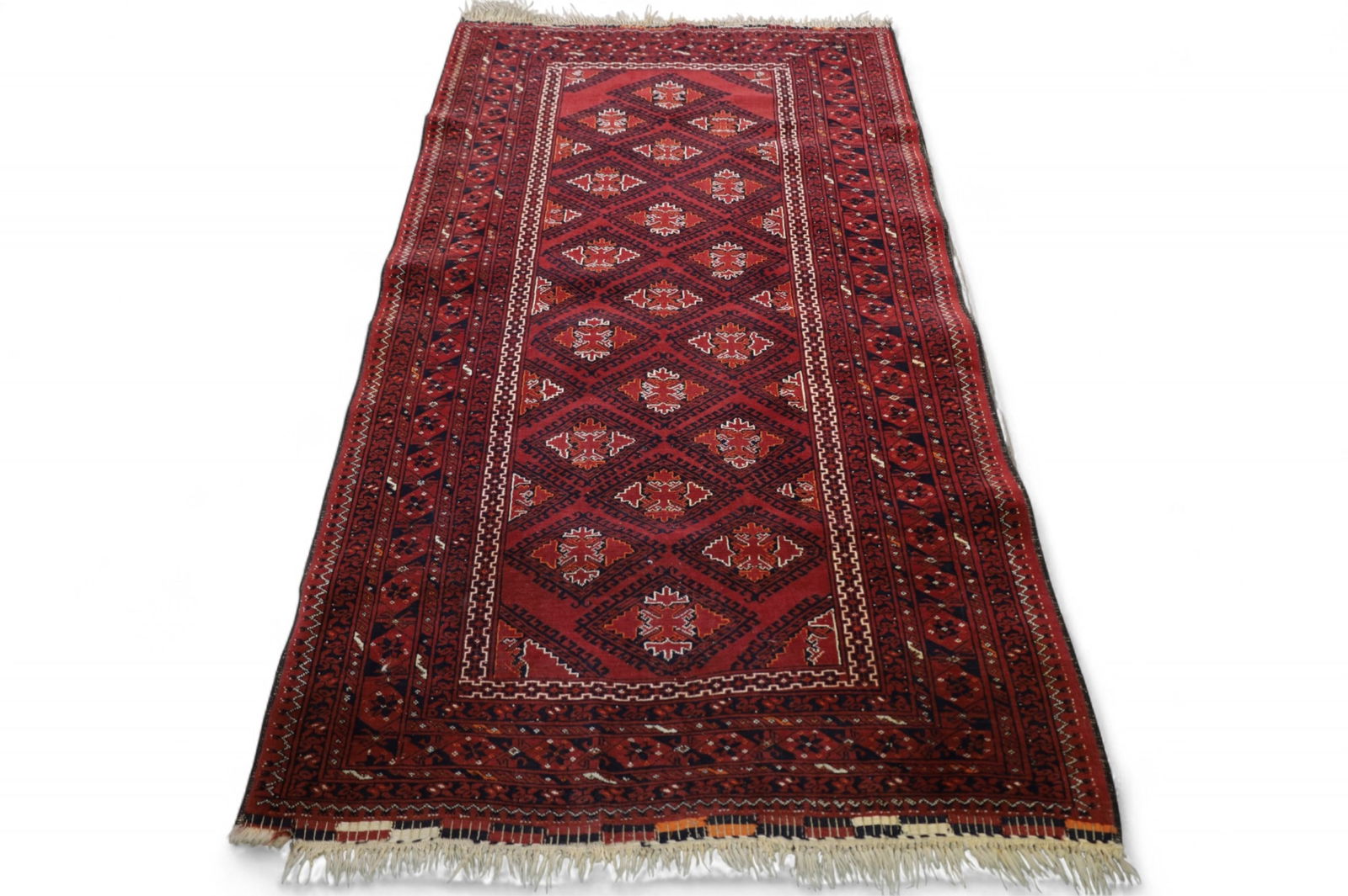 APPROX 3' 5" x 6' 8" HANDMADE WOOL RUG (1 of 4)