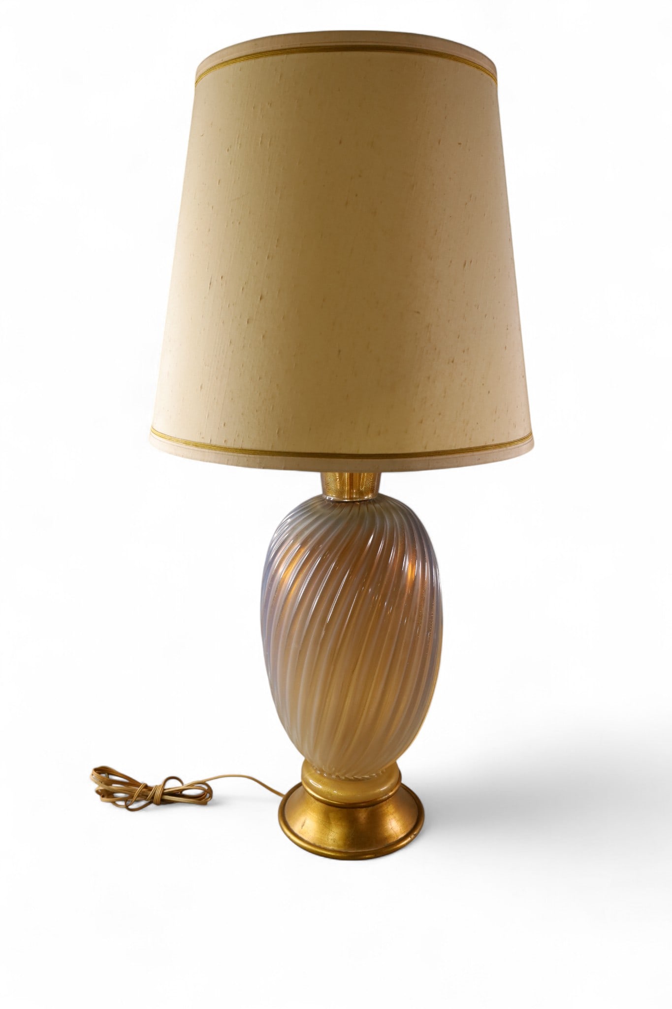LARGE MURANO STYLE TABLE LAMP (1 of 3)