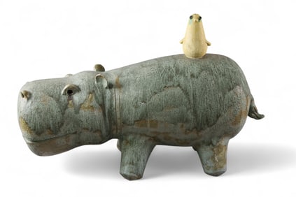 DAVID GIL STYLE CERAMIC HIPPO