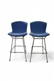 PAIR OF KNOLL BERTOIA BARSTOOLS