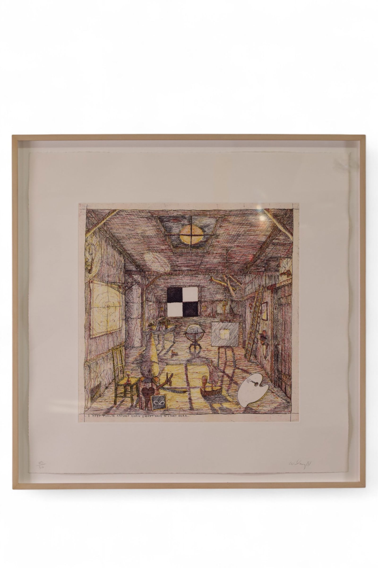 WILLIAM WILEY ETCHING IN COLOR (1 of 3)