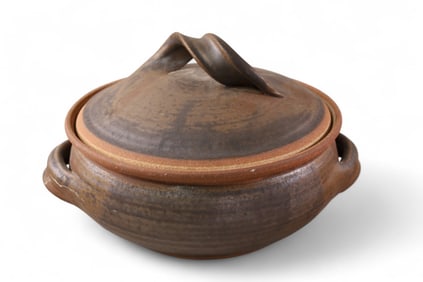 POTTERY COVERED DISH