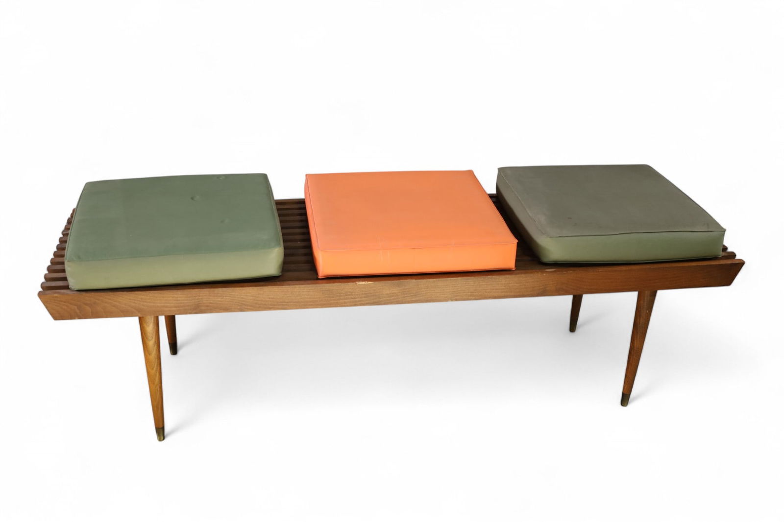 MID CENTURY MODERN SLAT BENCH (1 of 2)