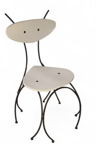 CERAMIC & IRON DESIGNER CHAIR