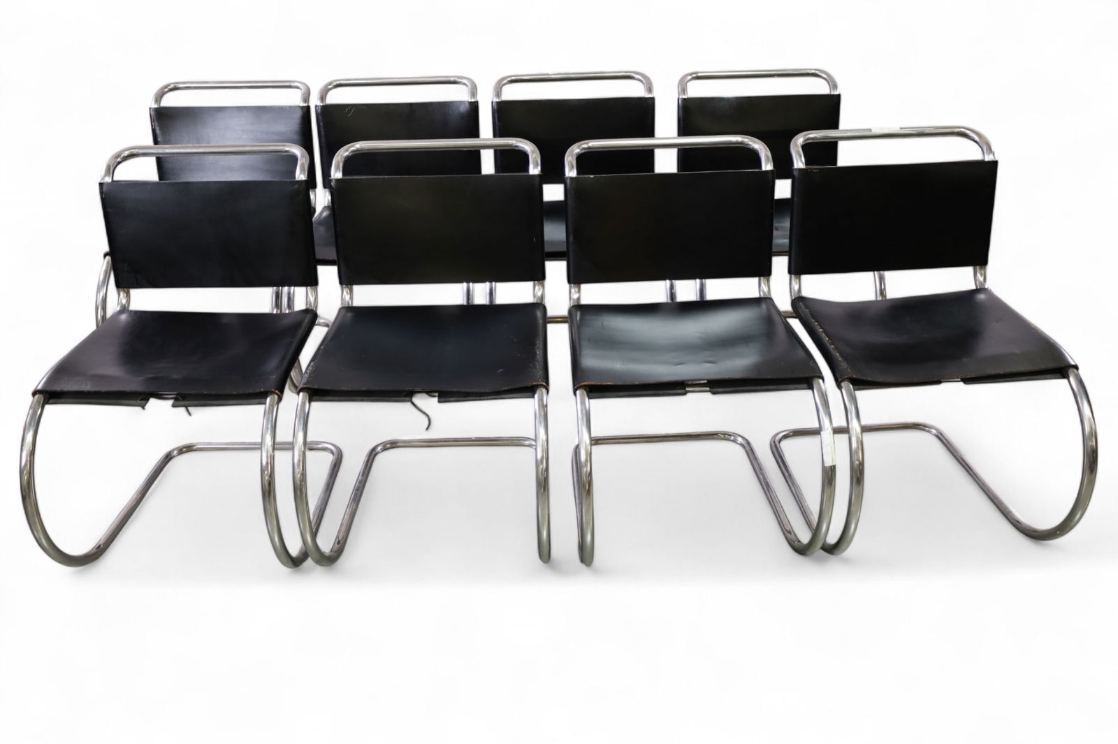 SET OF 8 MIES VAN DER ROHE MR10 SIDE CHAIRS (1 of 5)