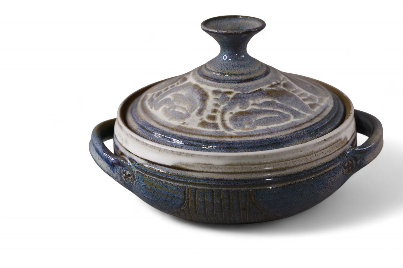 STUDIO POTTERY COVERED DISH (1 of 3)