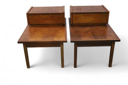PAIR OF STANLEY MID CENTURY END TABLES