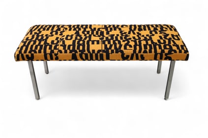CHROME BASE "LETTERS" BENCH