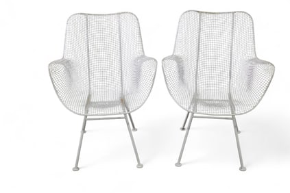 PAIR OF RUSSELL WOODARD PATIO CHAIRS