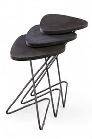UNUSUAL METAL NESTING TABLES