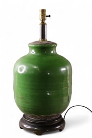 LARGE GLAZED LAMP