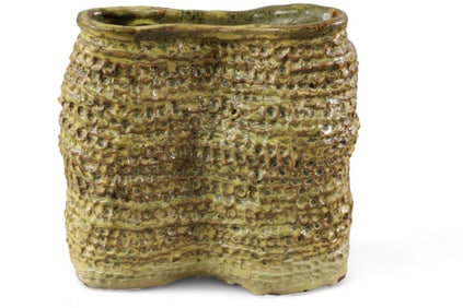 UNUSUAL POTTERY VASE