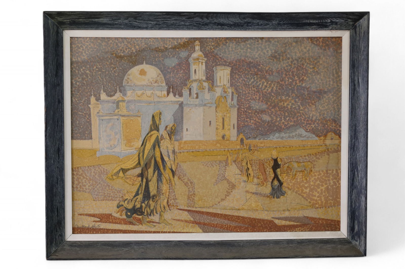 MILLARD SHEETS PRINT: PENCIL SIGNED, 8/200 MILLARD SHEETS PRINT, 35" x 27" IN FRAME.