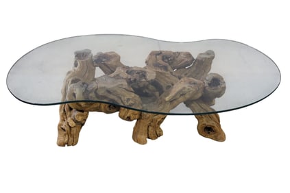 DRIFT WOOD BASE COFFEE TABLE