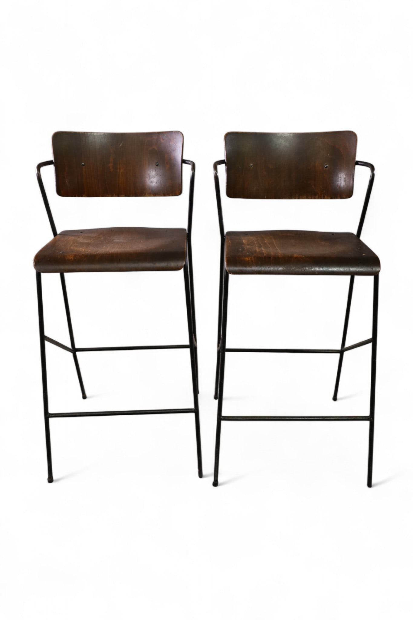 PAIR OF MCM BARSTOOLS (1 of 3)