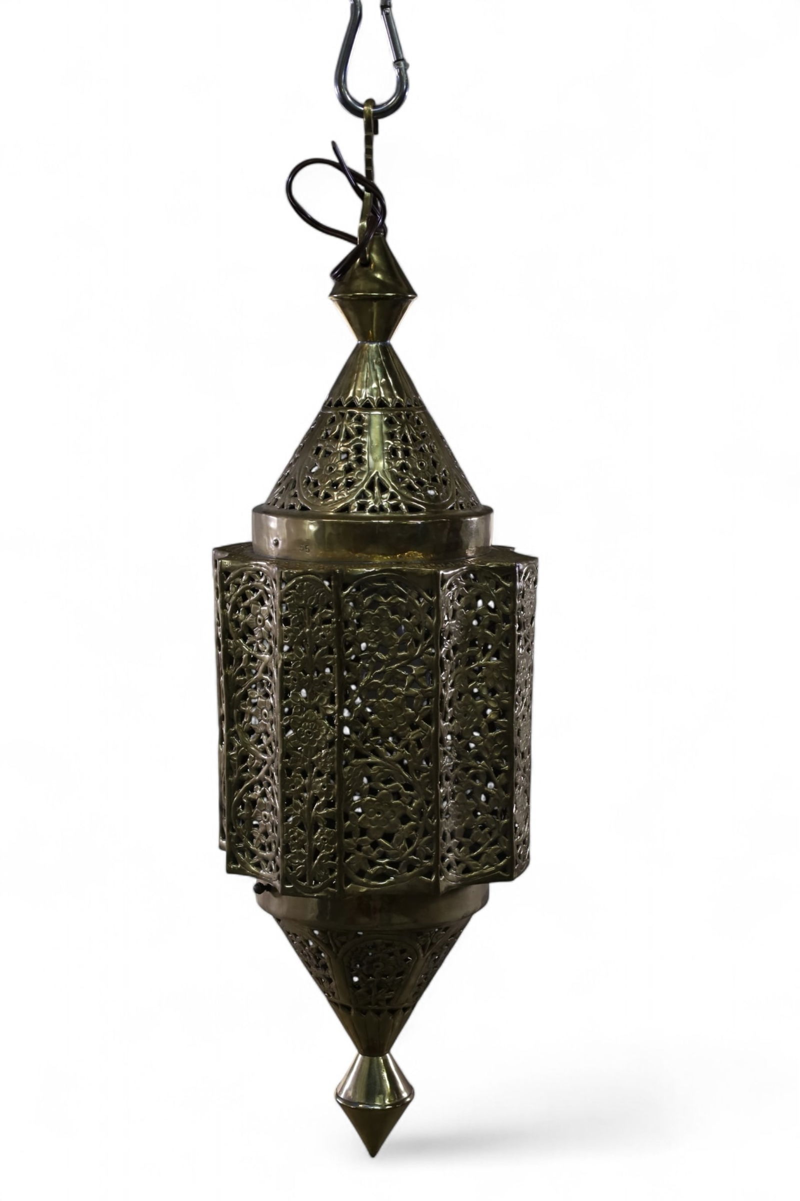 MOROCCAN BRASS HALL LIGHT (1 of 2)