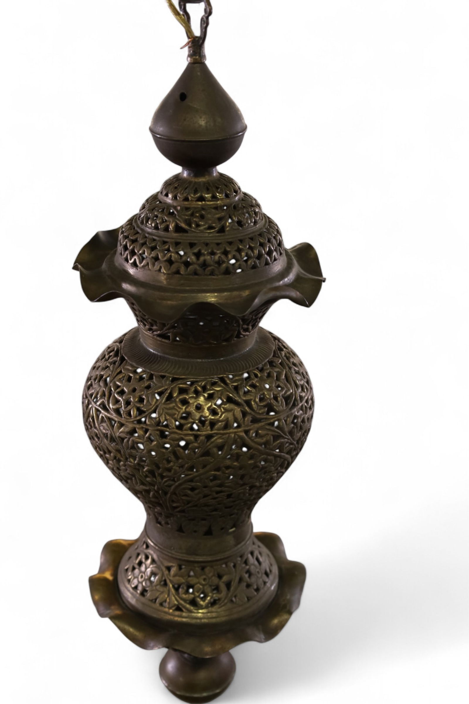 MOROCCAN BRASS HALL LIGHT (1 of 2)