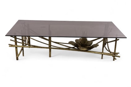 LARGE SILAS SEANDEL BRUTALIST COFFEE TABLE