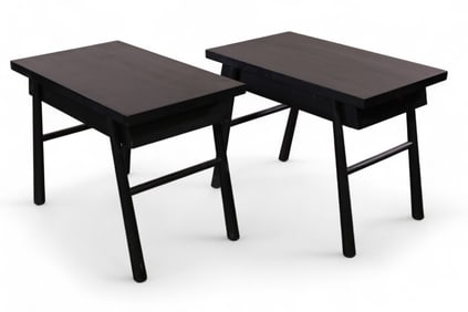 PAIR OF ROBSJOHN GIBBINGS END TABLES