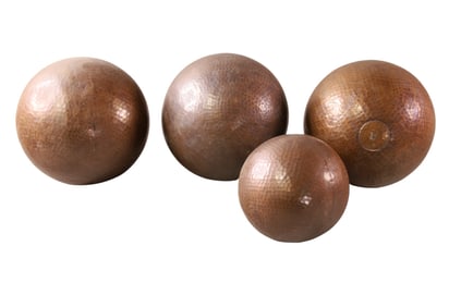 4 COPPER SPHERES