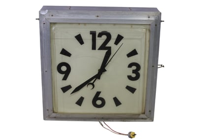 LARGE 2 SIDED HANGING CLOCK