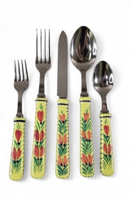 40 PCS. QUIMPER FLATWARE