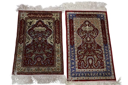 2 SILK RUGS