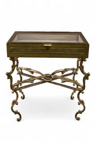 GILT METAL VITRINE