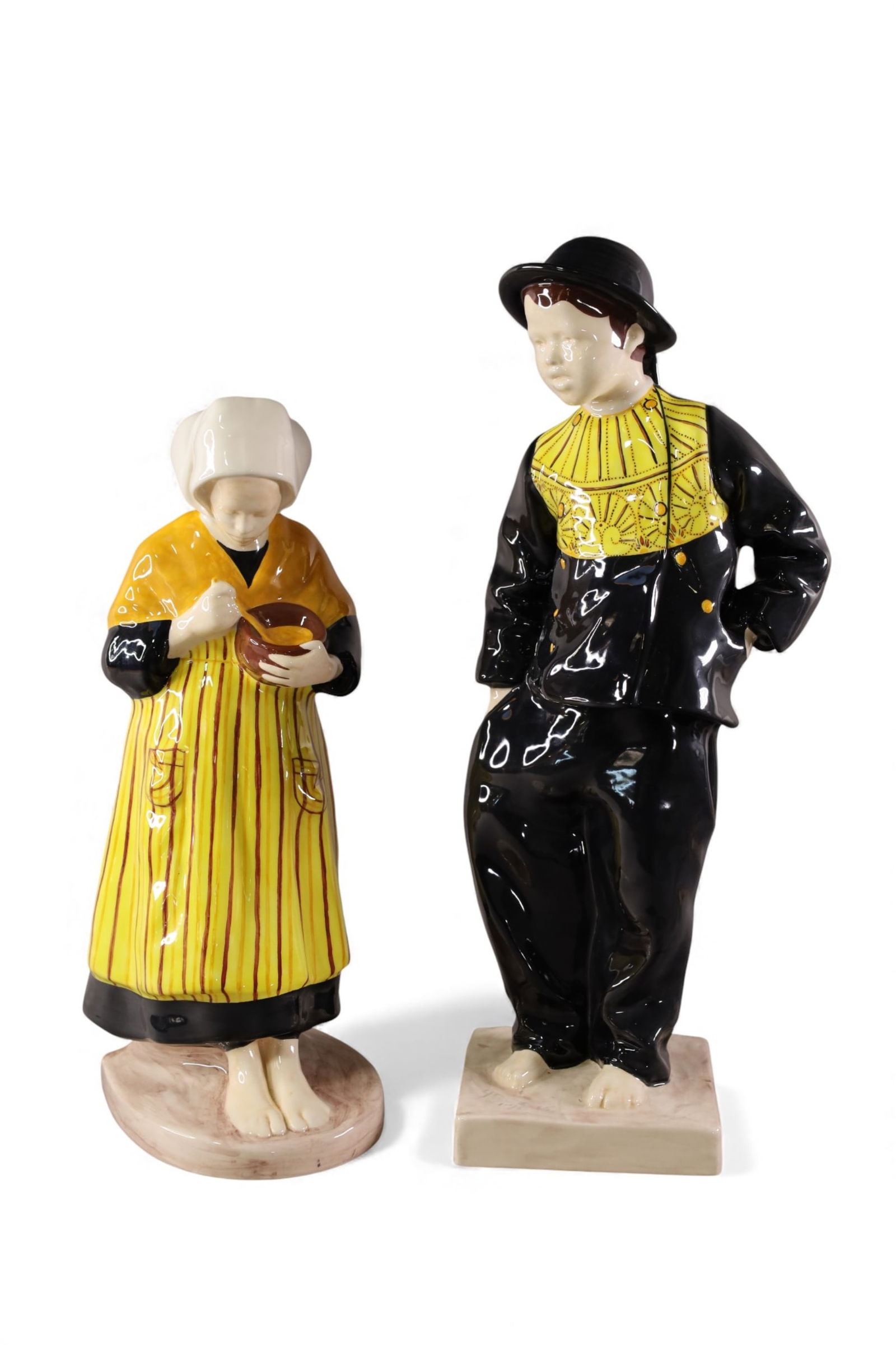 2 LARGE QUIMPER FIGURES (1 of 5)