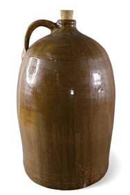 BROWN GLAZED JUG