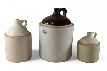 3 CROCK JUGS