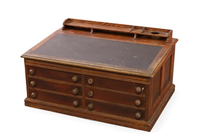 ANTIQUE SPOOL CABINET