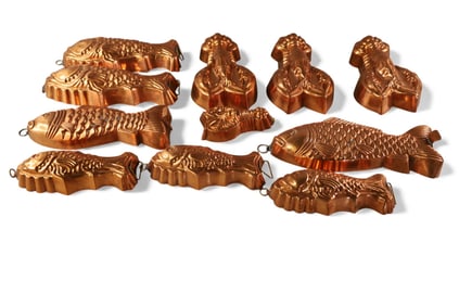 COLLECTION OF COPPER MOLDS