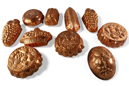 COLLECTION OF COPPER MOLDS