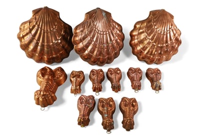 COLLECTION OF COPPER MOLDS