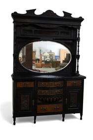 VICTORIAN EBONIZED SIDEBOARD