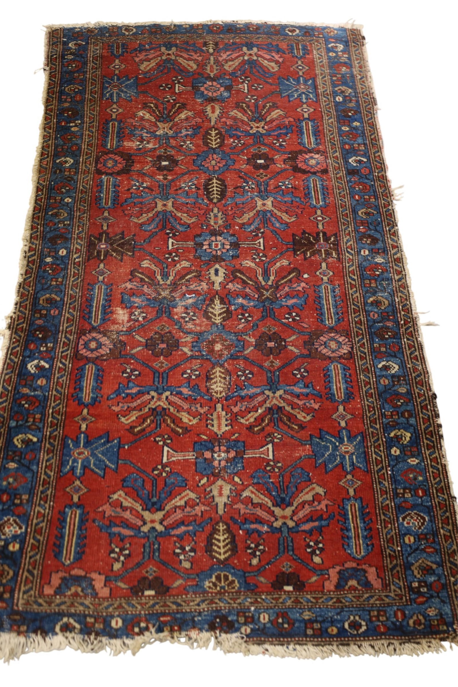 APPROX 5' 10" x 3' 3" HANDMADE WOOL RUG (1 of 4)
