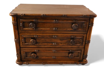 FAUX BAMBOO CHEST