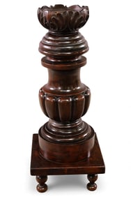 LARGE ANTIQUE CARVED PEDESTAL