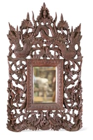 CHINESE FRAMED WALL MIRROR