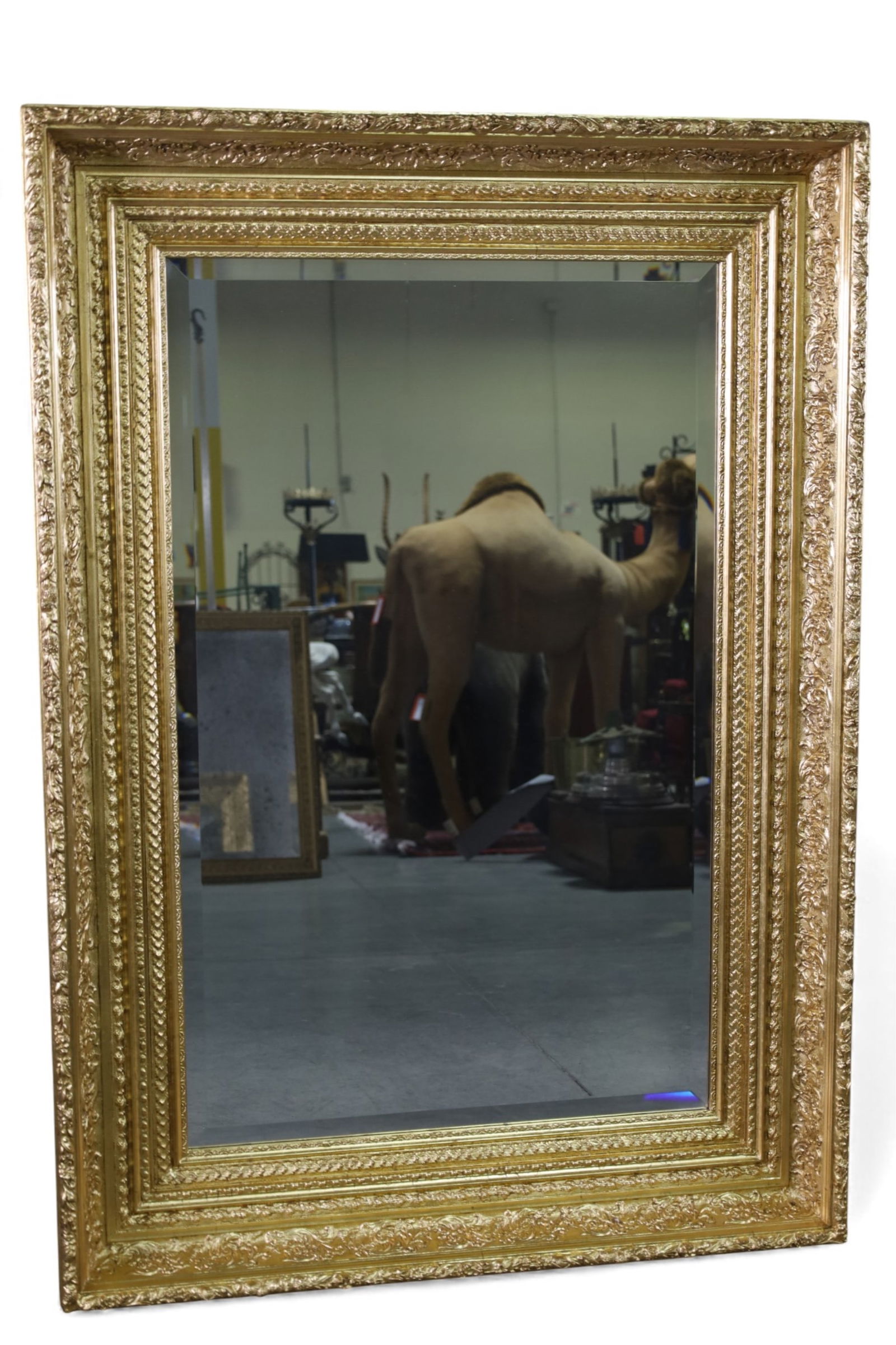 LARGE GOLD GILT WALL MIRROR (1 of 3)