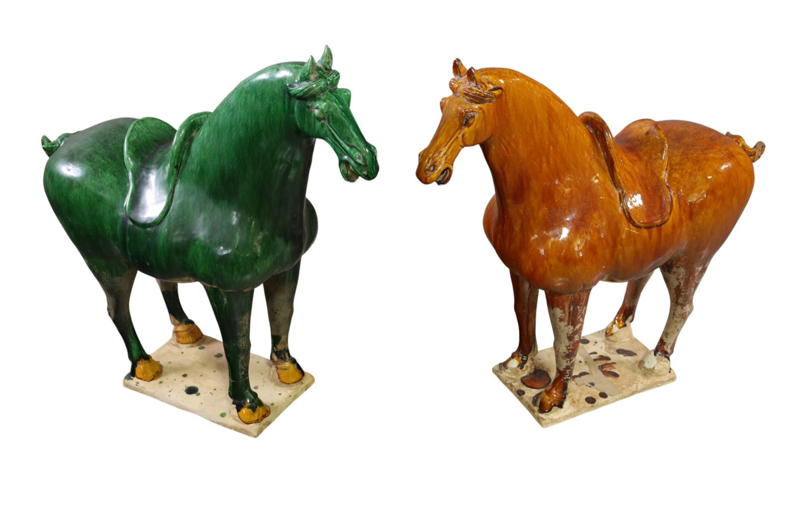 2 LARGE TANG HORSES (1 of 3)