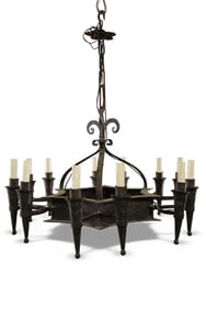 SPANISH IRON CHANDELIER