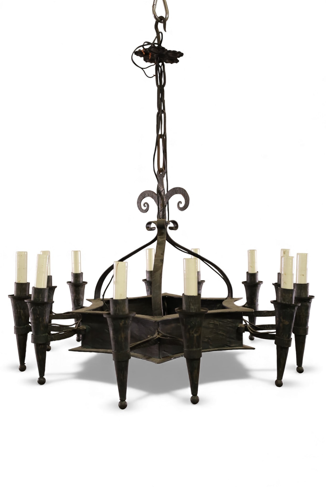 SPANISH IRON CHANDELIER (1 of 3)