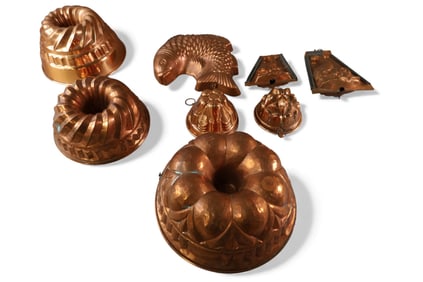 8 COPPER MOLDS