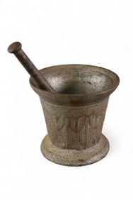 CAST IRON MORTAR & PESTLE