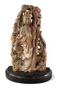 CHINESE WOOD FIGURE
