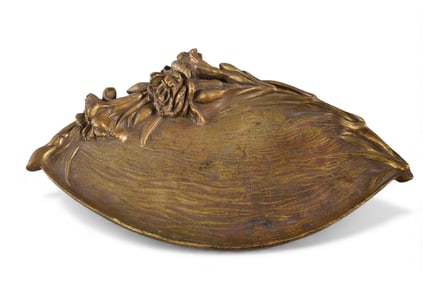 ART NOUVEAU BRONZE TRAY